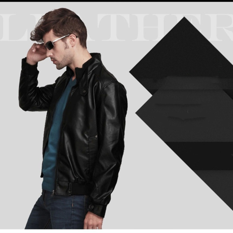 MRMT 2024 merek pakaian kulit pria Perdagangan pakaian pria ramping lokomotif pria jaket kulit pakaian luar pakaian garmen