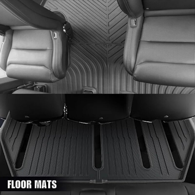 Für Tesla Modell x 2016-2020 5 6 und 7 Sitze Allwetter-Fußmatten, vollständiger Schutz Fußmatten Zubehör Linkslenker