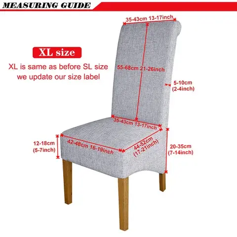 Чехол на стул с флисовой подкладкой, размеры XL