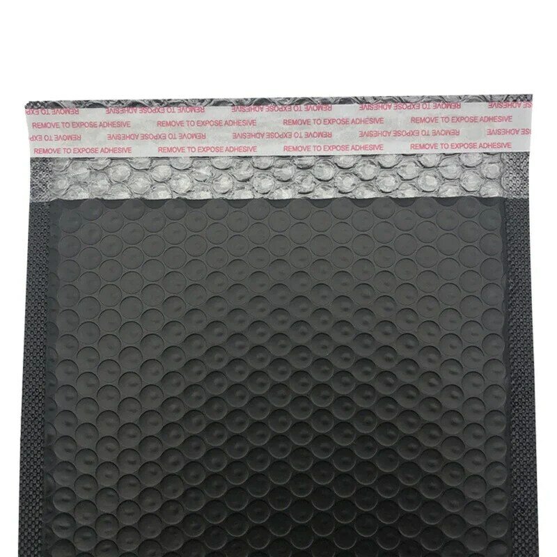 50 шт., черные конверты из пузырчатой пленки