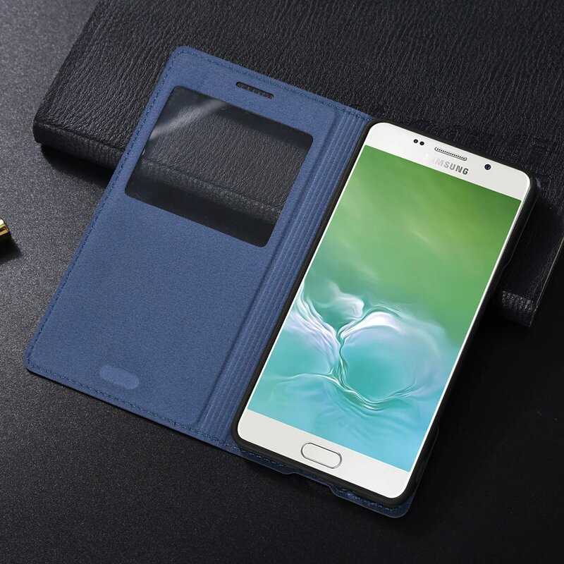 Smart Flip Cover étui de téléphone en cuir pour Samsung Galaxy A5 2015 A 5 A3 7 A7 A52015 SM A500 A500F A700 A700F A300 A300F SM-A500F