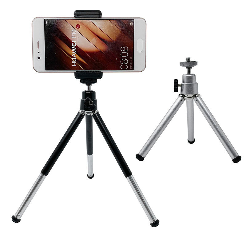 Trípode de mesa para teléfono inteligente, Mini trípode para IPhone, soporte para cámara móvil con Clip