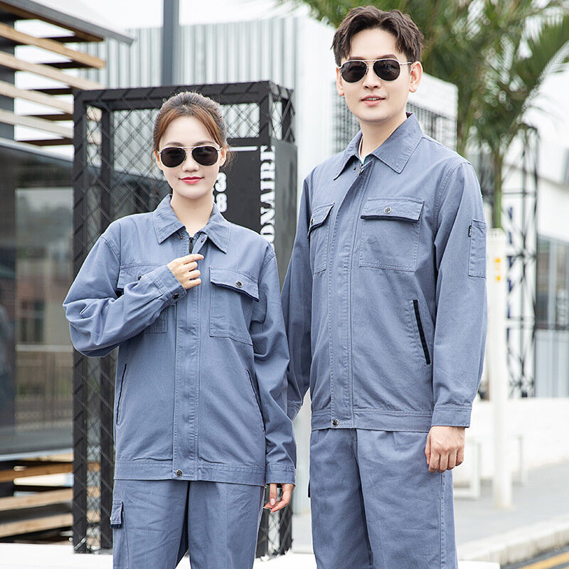 Cargo Working Coveralls Pure Cotton Work Clothing Factory Workshop Electric Mechanic Auto Repair Worker Uniforms Welding Suit 4x