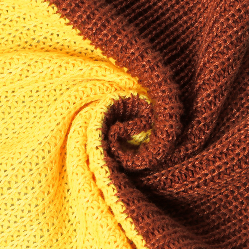 WUHE-Cardigan en tricot à manches longues pour femme, grande taille, patchwork, point ouvert, maxi long pull, pull, mode, automne, hiver