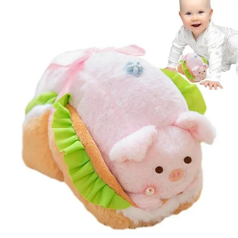 Bunny Cake Plush Soft & Cuddly Plush Bunny With Cake Hamburger 7.8in Pig Plush Toy For Kids Stuffed Animal Plush Pillows Plush