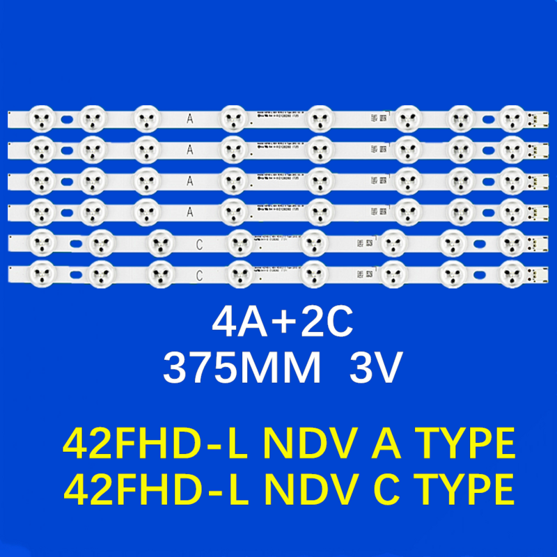 Strip LED untuk VES420UNDL-N01 l//12 TXV-42D FL42167 FL42267SMART lnnotek 42FHD-L NDV REV0.2