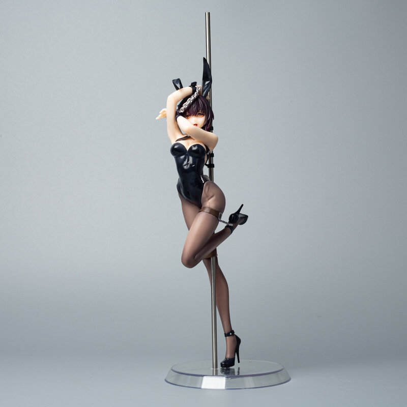 Estatuilla de chica conejito Sexy a escala 1/7 con arte Original y Pose de Pole Dancing