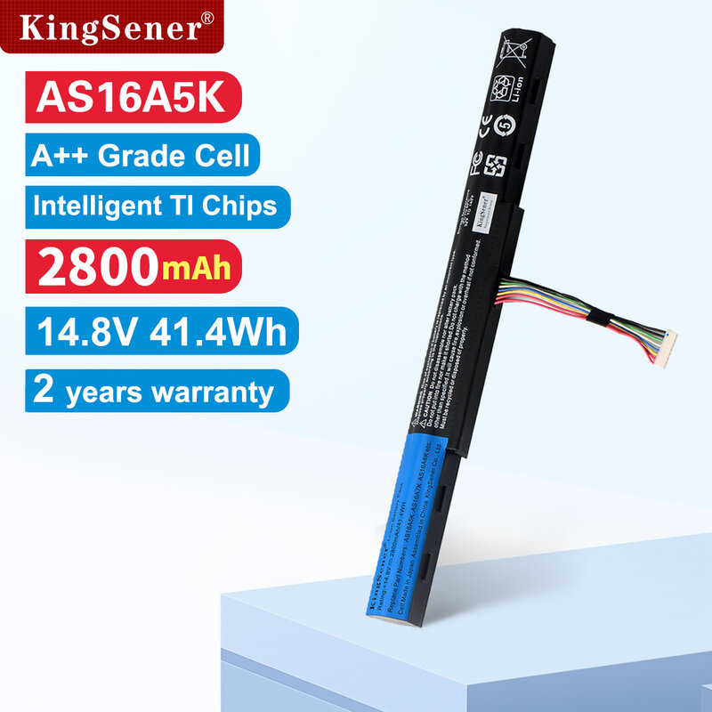 KingSener-batería AS16A5K AS16A7K AS16A8K para Acer Aspire, E15, E5-475G, 523G, 553G, 575G, E5-575-59QB, E5-575