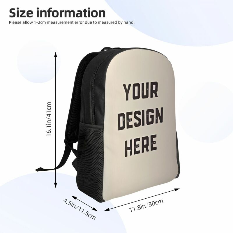 Spersonalizowany plecak szkolny dla kobiet, mężczyźni, uczeń na studia, torba na laptopa 15 Cal