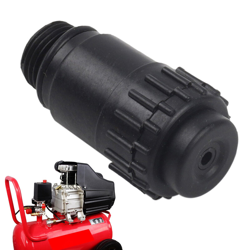 Kompresor udara colokan minyak hitam, alat aksesori pompa udara, topi ventilasi 55.6mm/9mm/15.5mm untuk kompresor udara