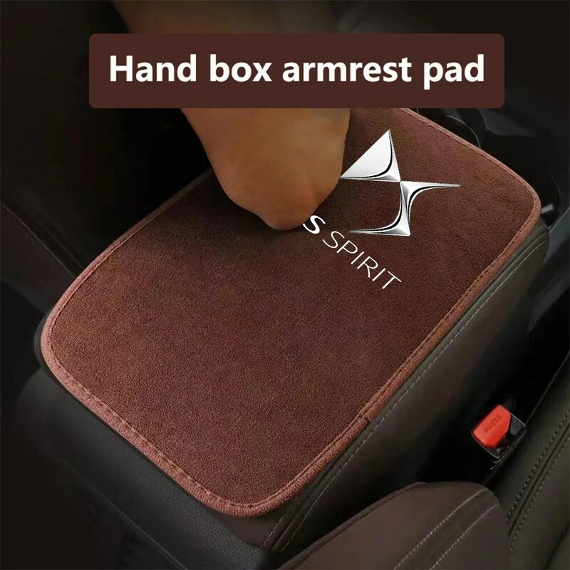 Car armrest box cushion plush material Interior Accessories for DS SPIRIT DS3 DS4 DS4S DS5 DS 5LS DS6 DS7 WILD RUBIS