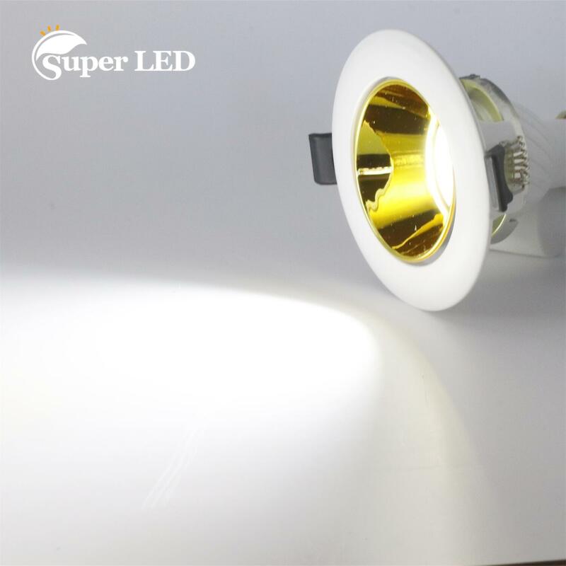 Luzes de teto LED com moldura ajustável, substituíveis Spot Lights, Downlights Holder, luminária, MR16, GU10, Novo