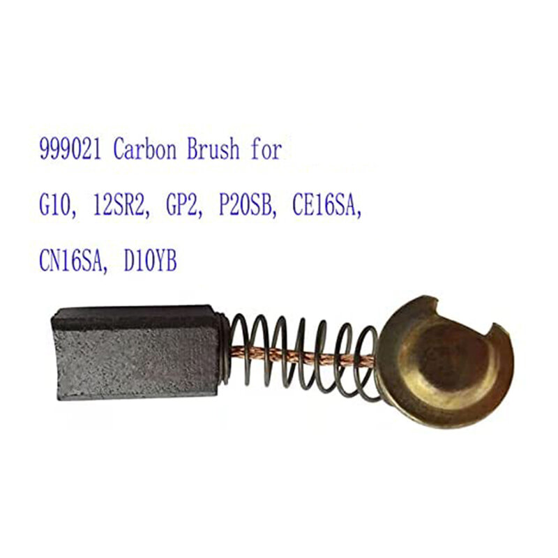 2ชิ้นแปรงคาร์บอน999-021เข้ากันได้กับเครื่องมือไฟฟ้ารุ่น D10YB CJ65VA G10SR2 G10SS D10YA ชิ้นส่วนเครื่องมือไฟฟ้า