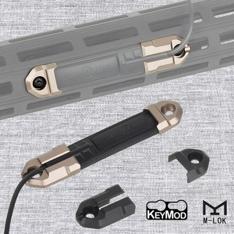 Sureflire-Scout Lanterna Fita Remota, Pressure Pad Switch, Mlok Keymod, Rail Mount Placas Acessórios, 20mm, M600, M300