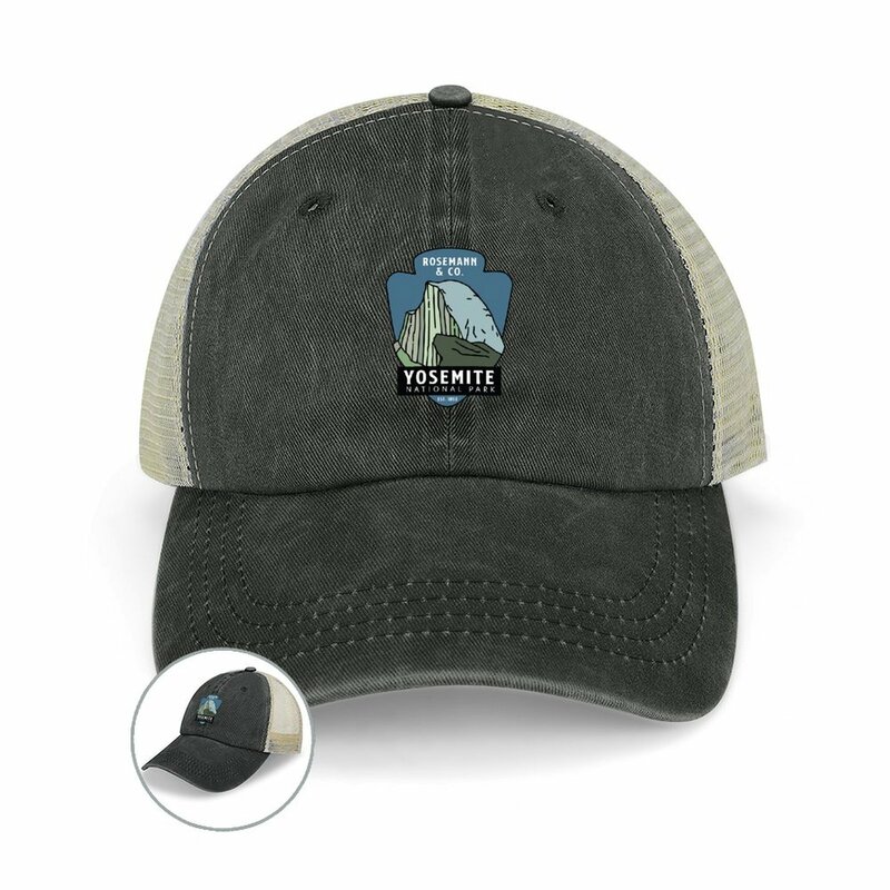 Yosemite topi koboi 2023 topi bola liar hitam topi Pria Wanita