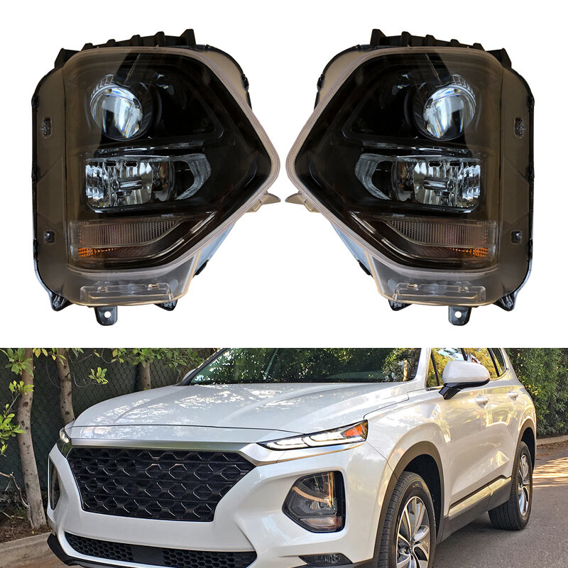 Lampu kabut mobil untuk Hyundai Santa Fe 2019 2020 Halogen depan Bumper lampu sein perakitan mobil Assembly 92101S2000