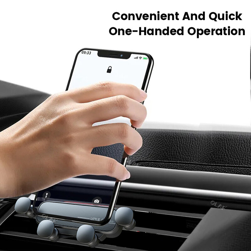 Olaf Gravity Car Phone Holder Air Vent Mount Ponsel Pintar GPS Mount Support untuk iPhone 13 Xiaomi Samsung Huawei Cell Car Holder