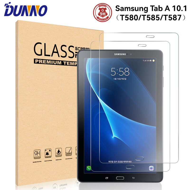2 szt. szkło hartowane folia ochronna do 2016 Samsung Galaxy Tab A 10.1 SM-T580 T585 T587 Screen Protector Glass Protection