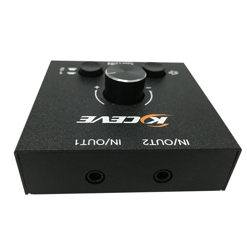 Przełącznik źródła dźwięku 2-IN-1-OUT / 1-IN-2-OUT Audio Selector wejście Audio lub wyjście urządzenia bez zewnętrzne zasilanie przedwzmacniacze