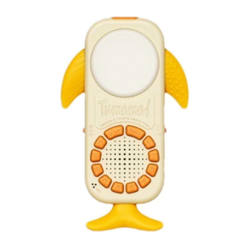 Juguete de teléfono recargable para niños pequeños, juguetes de teléfono con luces y música, aprendizaje temprano, teléfono inteligente educativo