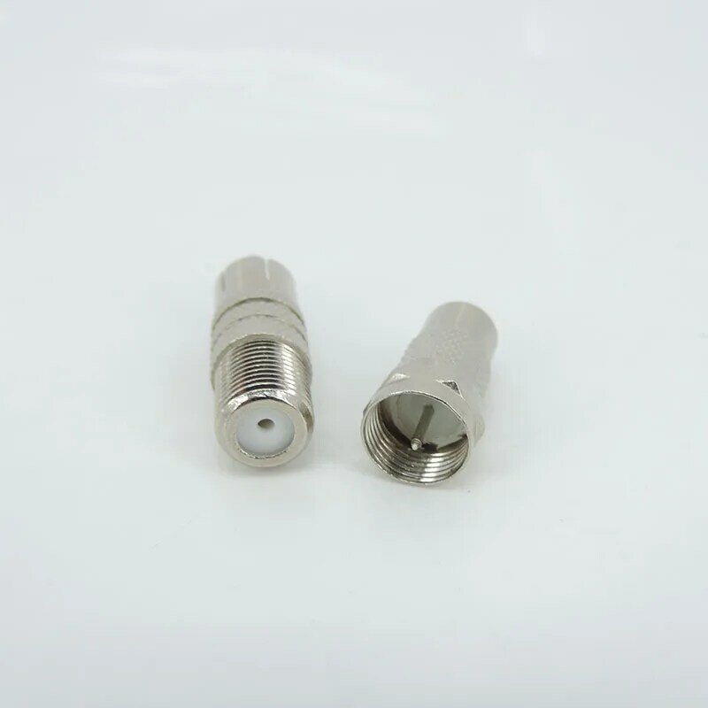 5pcs 10pcs F Type male Female To RCA Male female jack plug Connector Silver RF Adapter Coax Coaxial Converter metal L1