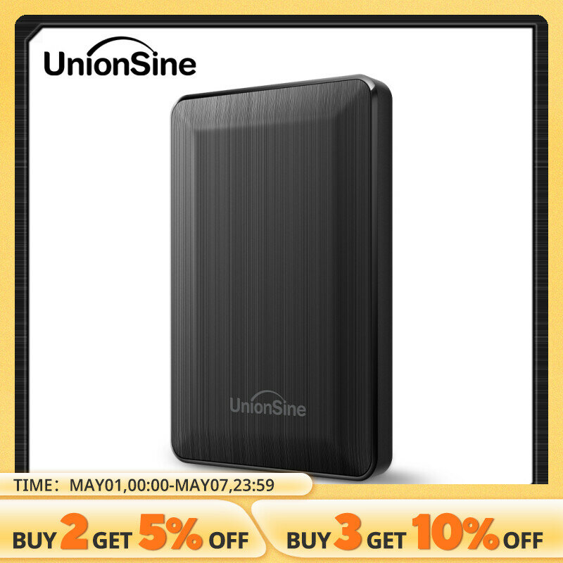 UnionSine-disco duro externo portátil, HDD de 2,5 pulgadas, 250GB, 320GB, 500GB, 1TB, almacenamiento USB3.0, Compatible con PC, Mac, MacBook de escritorio