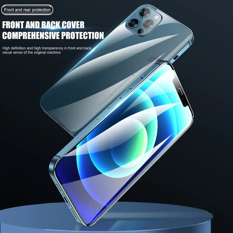 Filme de hidrogel 3pcs para iPhone 11 12 13 14 Pro Max Mini protetor de tela para iPhone XS Max XR X 6 7 8 Plus SE filme traseiro não vidro