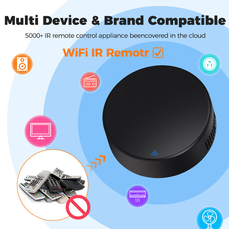 Tuya Smart IR WiFi Fernbedienung Universal Infrarot Smart Home Control für TV DVD AUD AC Arbeitet mit Alexa Google hause