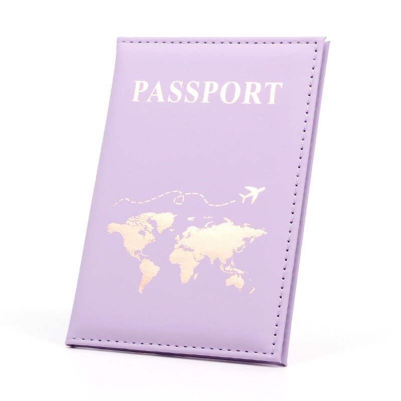 1 pz custodia per passaporto per donna uomo Pu Leathaer moda viaggio porta passaporto custodia ID nome biglietti da visita custodia protettiva