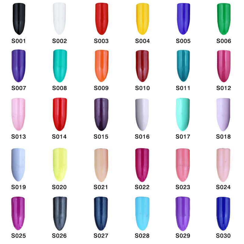 OPHIR 30 Colors Airbrush Nail Polish Gel for Airbrush Manicure UV LED Gel Alcohol Base 3 Step Nail Art Polish Gel S001-S030