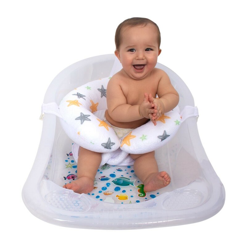 Rede modelada estrela do banho do bebê