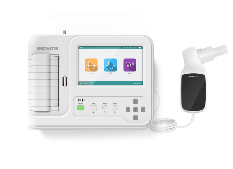 CONTEC-dispositivo portátil de prueba de función de pulmón, espirómetro/espirometría, LCD a Color, SP100