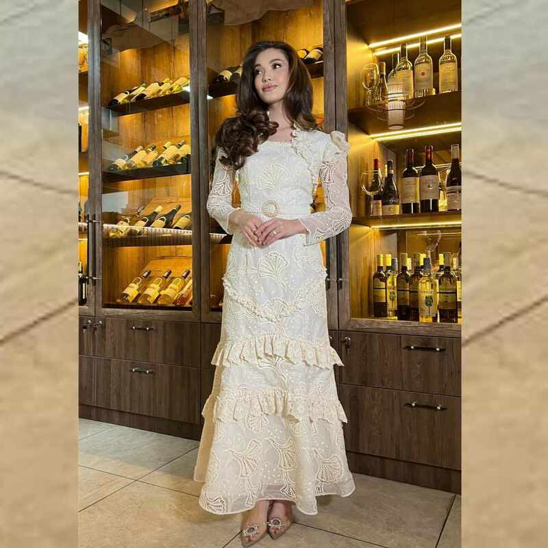 Gaun Prom Jersey Applique manik-manik Ruched pertunangan A-line leher persegi Bespoke gaun acara gaun Midi