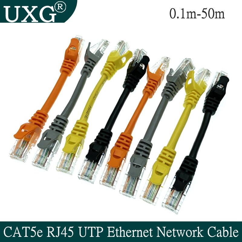 Сетевой кабель Ethernet UTP, 10 см, 30 см, 50 см, CAT5e, гигабитный патчкорд, RJ45, витая пара, GigE Lan короткий кабель, 1 м, 2 м, 30 м