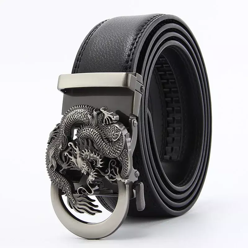 New Men's Belts Genuine Leather Alloy Smooth Buckle Belt Casual Business Men Belt High Quality Fashion Luxury Waistband