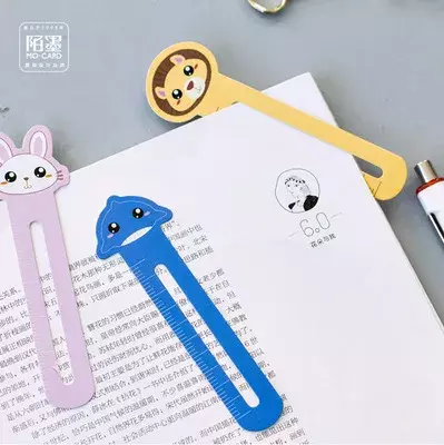 Multifuncional Animal Bookmark para suporte do livro, marcador de página bonito para amigos Família Crianças Crianças e meninas, 30pcs por lote