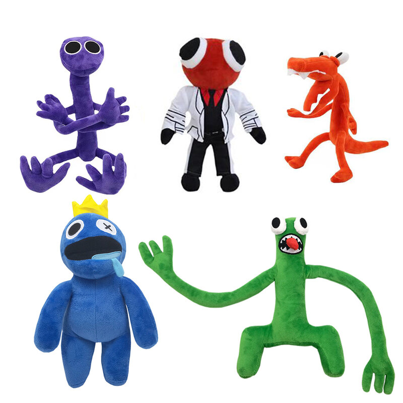 30cm Rainbow Friends pluszowe zabawki animacja Kawaii Monster wypchana lalka rola gra animowana kukiełki dla dzieci prezenty świąteczne