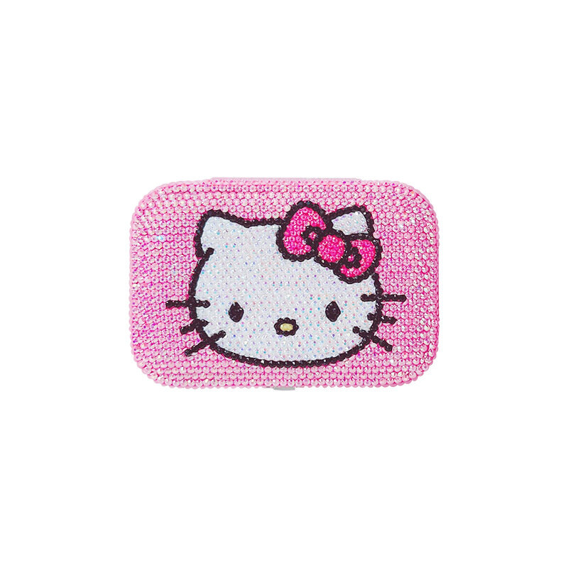 Hello Kitty Jewelry Box, Figura Anime Sanrioed, Kawaii Jewelry Bag, Colar Brincos Caixa De Armazenamento, Acessórios Dos Desenhos Animados