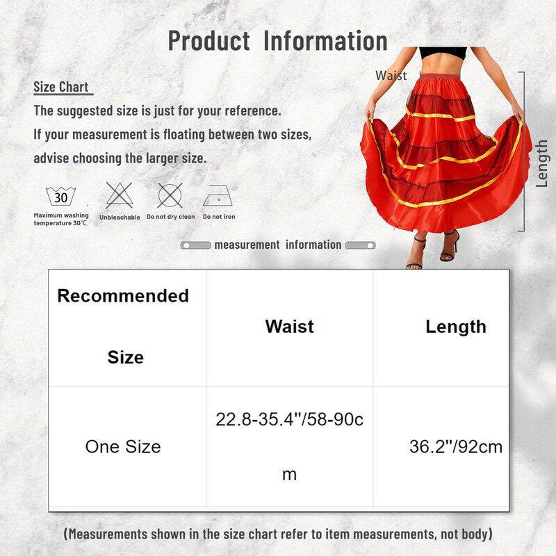 Damska spódnica taniec Flamenco warstwowe falbany szeroki dół taniec towarzyski spódnice klasyczna duża huśtawka hiszpańska długa spódnica