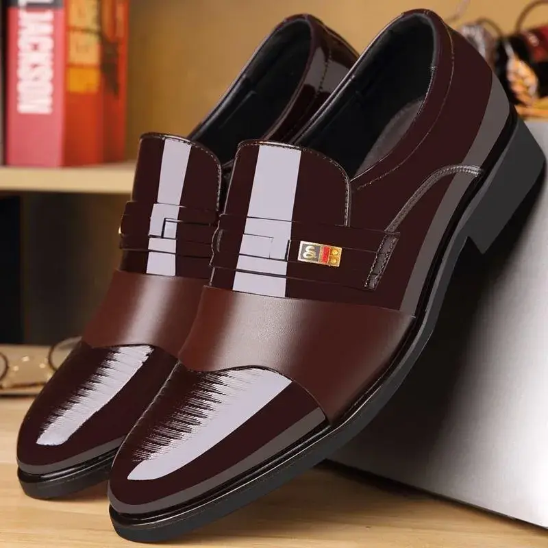 Comemore męska Anglia mokasyny na co dzień czarne tanie 2024 jesienne męskie buty skórzana sukienka męskie biznes formalny buty Zapatos