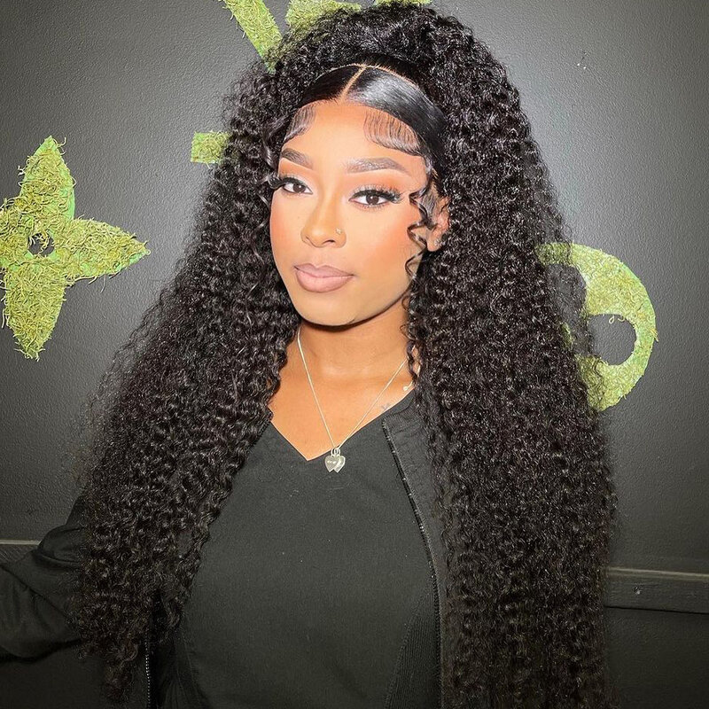 4x4 Closure Deep Wave Frontal Wig Human Hair  Water Wave Lace Front Curly Wigs For Women Choice 5x5 Closure Glueless wig on Sale