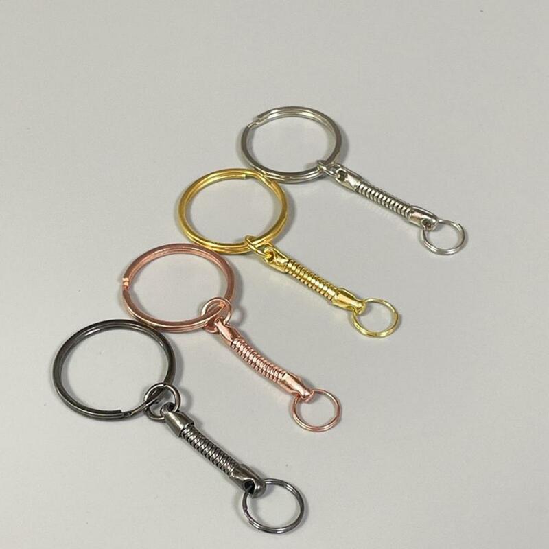Key Chain Reusable DIY Key Pendant Anti-lost U Disk Hanging Chain Key Ring USB Flash Drive Hanging Chain Mini Keychain