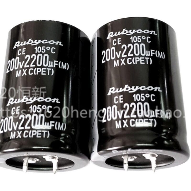 1 Stuks 2200Uf 200V Robijn Rubycon Condensator 200V 2200Uf 35X50 Mxc