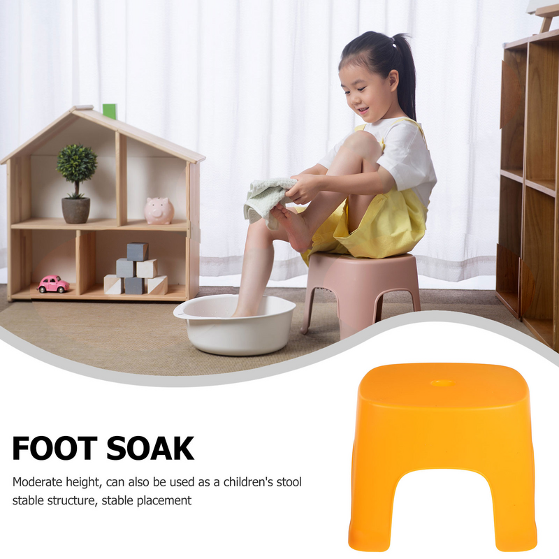Toilet Potty Stool Plastic Portable Squatting Poop Foot Stool Bathroom Non-Slip Assistance Toddler Collapsible Step Stool