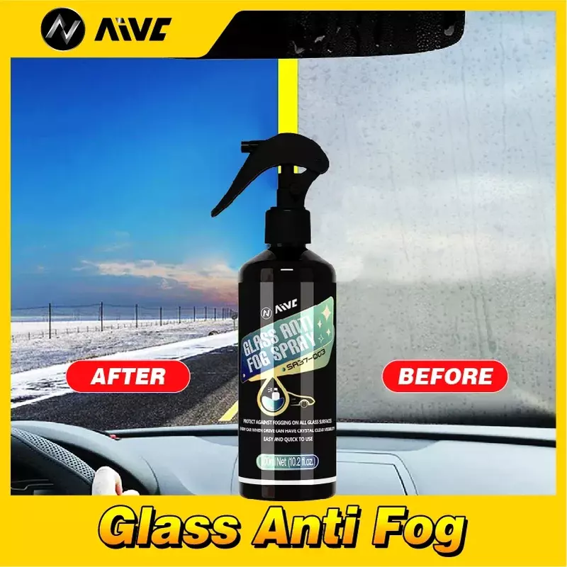 Glass Anti Fog Spray Winter Long Lasting for Car Inside Prevents Fog Auto Accessories Mirror Clean Improves Driving Visibility