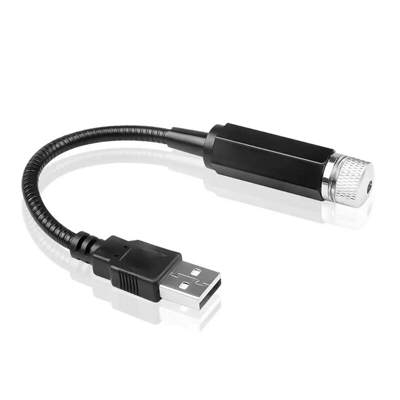 Projecteur USB pour Toit de Voiture, Lampe de Décoration Intérieure en Plastique Incurvé, Résistante à 360 °