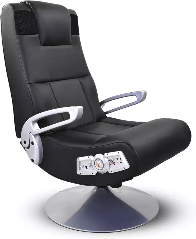 X Rocker-Cadeira de Jogo com Pedestal, Uso com Todos os Consoles Principais, Celular, TV, PC, Dispositivos Inteligentes, Apoio de Braço, Bluetooth, Áudio