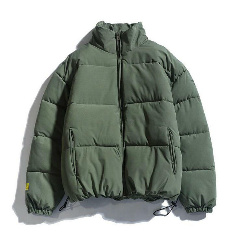 Теплая зимняя куртка для мужчин и женщин, парка с воротником-стойкой, толстая ветровка, уличная одежда, 2023