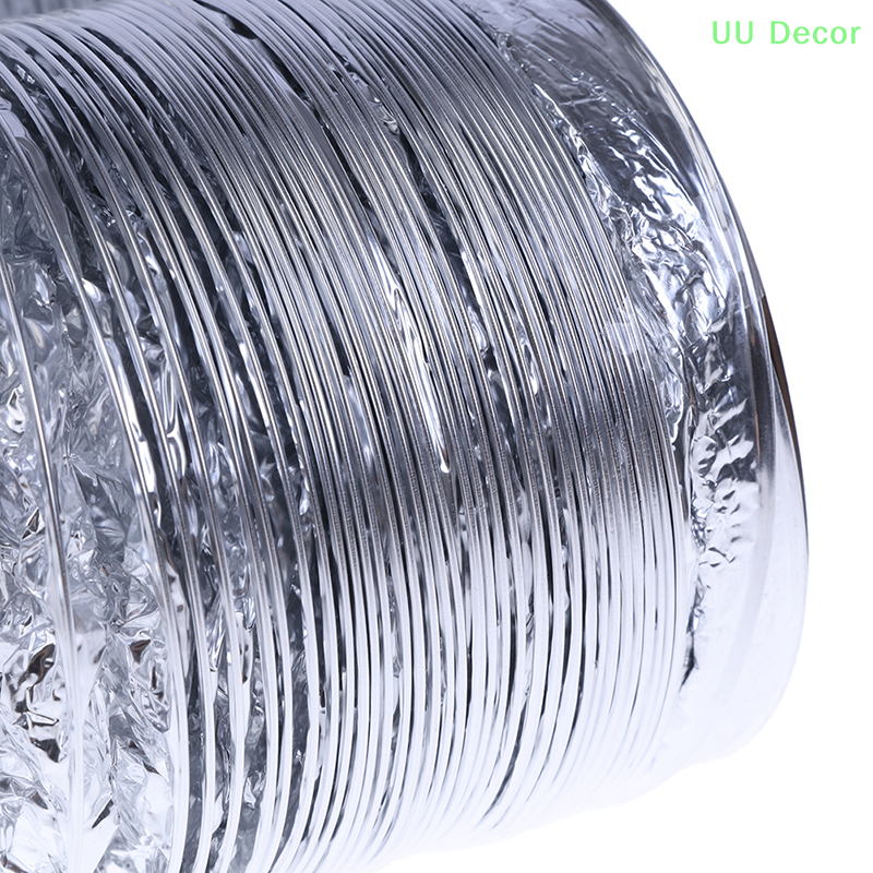 Tubo de ventilación de aluminio de 4 pulgadas, manguera de ventilación de aire, conducto de escape Flexible de 1,5 M