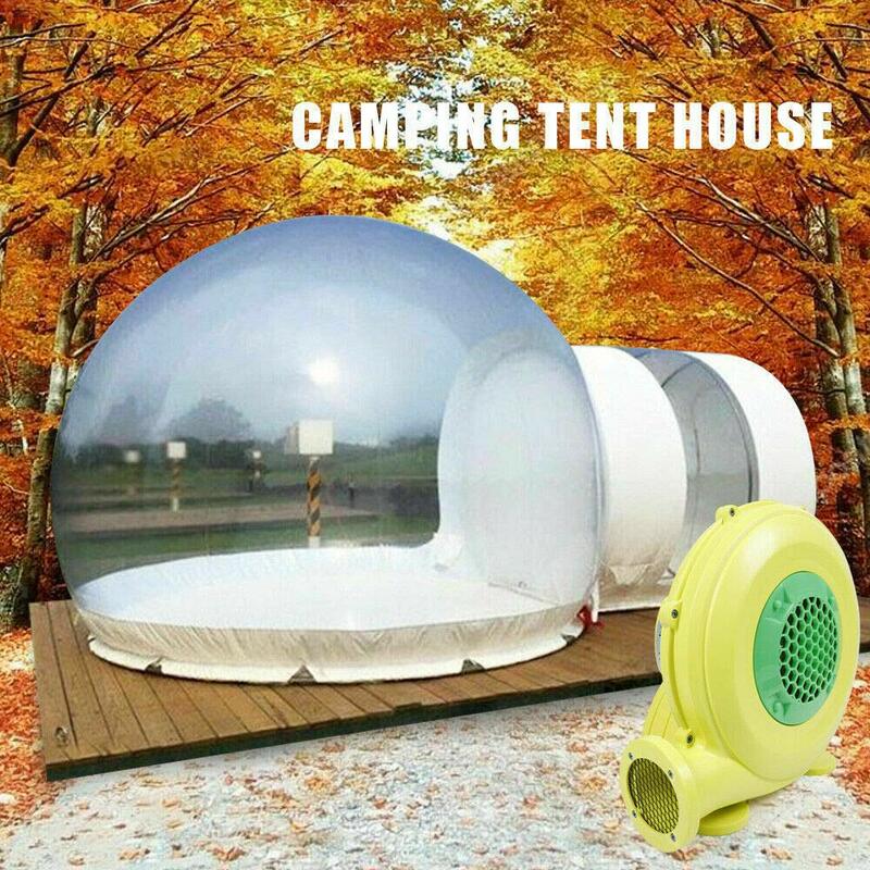 Tenda a bolle gonfiabile trasparente campeggio all'aperto sferico casa trasparente cabina da giardino Lodge cielo stellato cupola con soffiatore gratuito